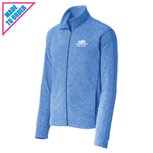 Load image into Gallery viewer, Men's Heather Microfleece Full-Zip Jacket