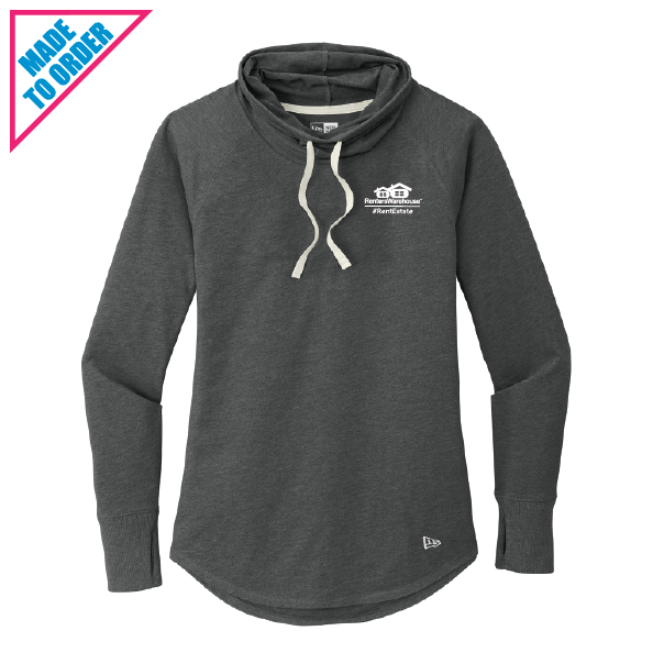 Women's Ladies Sueded Cotton Blend Cowl Tee (LNEA123)