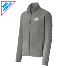 Load image into Gallery viewer, Men&#39;s Heather Microfleece Full-Zip Jacket
