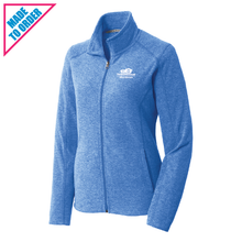 Load image into Gallery viewer, Women&#39;s Heather Microfleece Full-Zip Jacket (L235)
