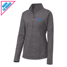 Load image into Gallery viewer, Women&#39;s Sport-Wick ® Stretch Reflective Heather 1/2-Zip Pullover (LST855)
